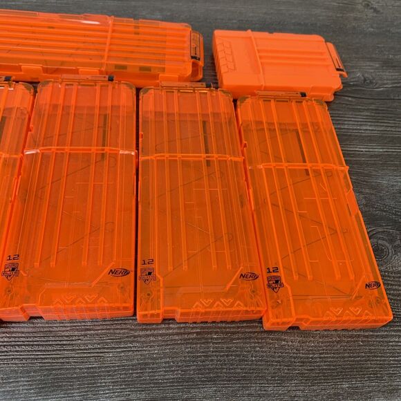 Nerf N-strike Elite 6 10 12 18 Round Magazine Magazines Lot Of 7 - Picture 3 of 8